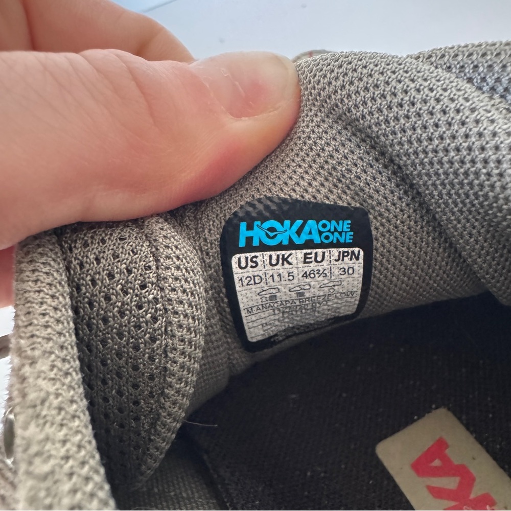 Hoka One One Men's Gray Trail Running Shoes - Picture 10 of 11